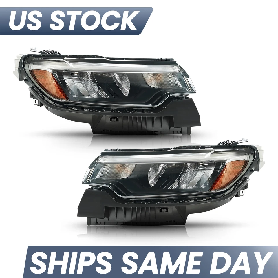 Upgrade to LED Headlights For 2022-2025 Jeep Compass w/LED DRL Reflector Pair Foto 2 de 4