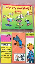 "Hey, Its Me, Doug " Disney/ABC/Nickelodeon Vintage Activity Sticker Book 1996 