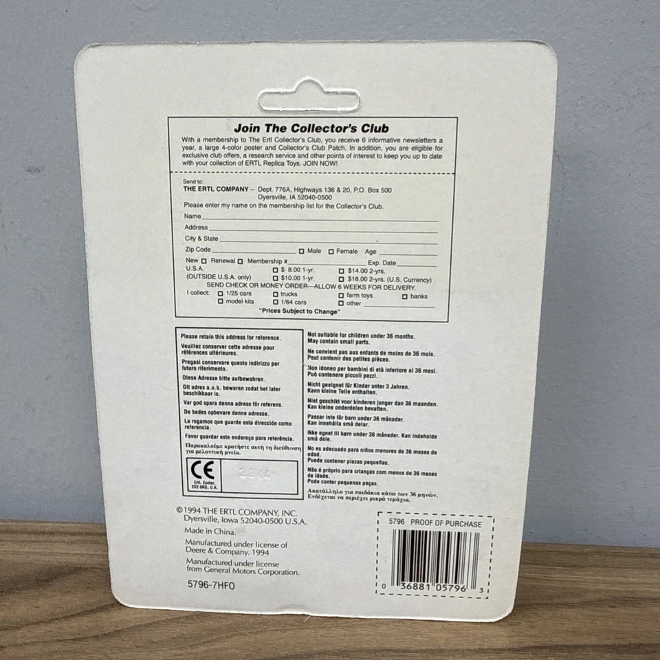 ERTL Farm Implement #5796 John Deere camioneta 4x4 *NUEVA en caja original* Foto 3 de 3