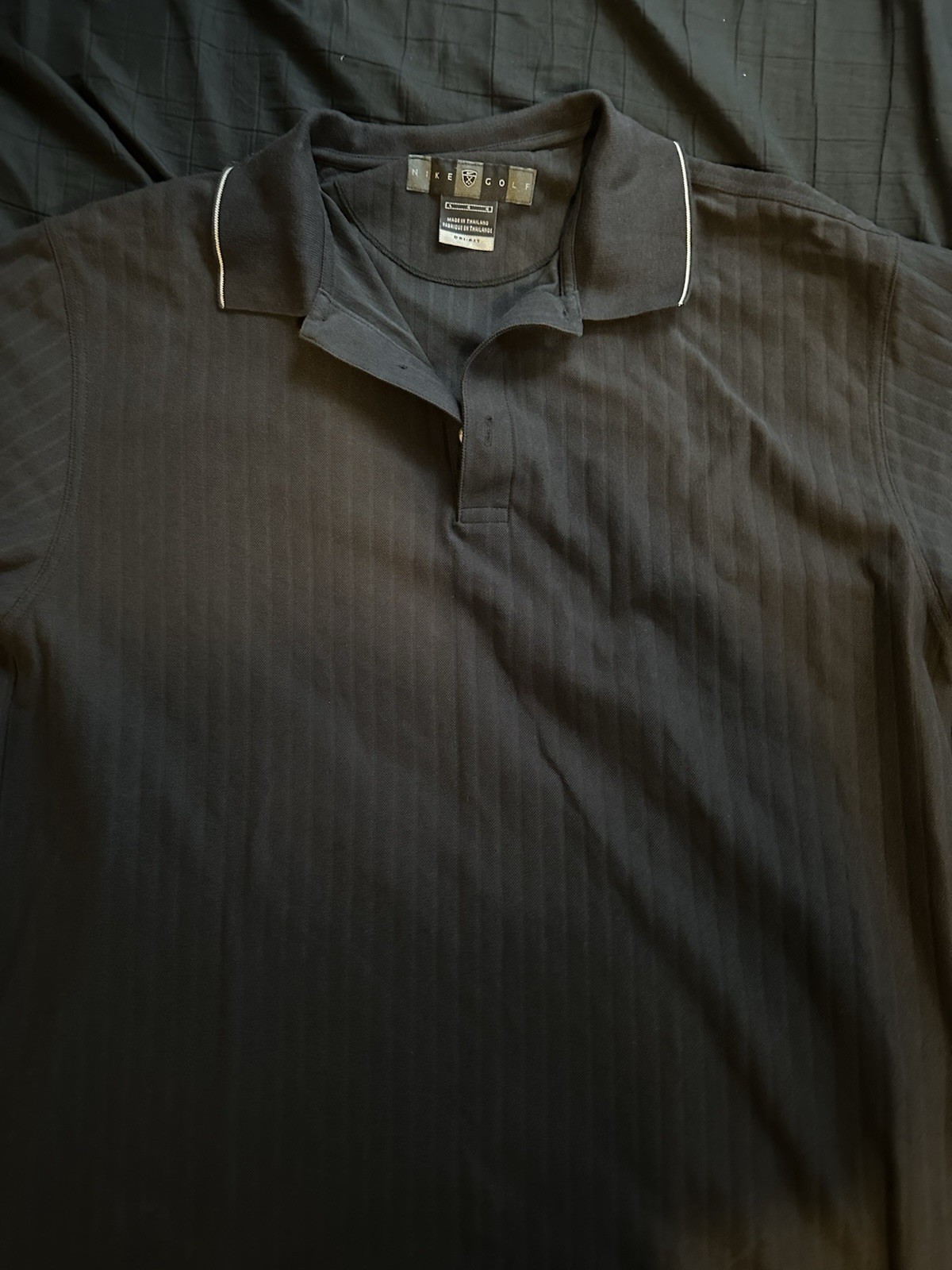 Nike Golf Polo Size Large Black Vintage
