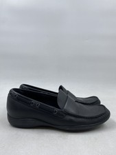 Prada Driving Moccasin Black Leather Loafers W 6.5