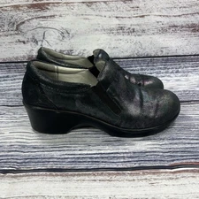 Alegria Eryn Soirée Metallic Professional Clog Iridescent Sparkle Womens Size 10