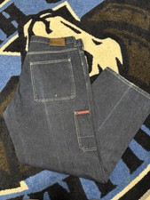 VTG Baggy Nautica Jeans Mens 36x32 Blue Denim Carpenter Skater Raver 90s Y2K