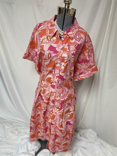 NEW Talbots Dress Size 20W Romantic Cotton Pockets Sutton Shirt Dress Bonus Belt - Picture 18 of 24