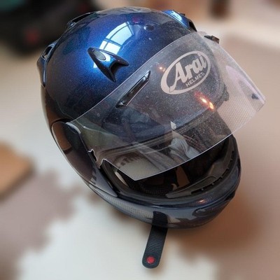 Arai Helmet Full Face Navy JPN Limited Edition Rare Mortor Bike Model VHTF