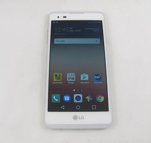 Lote de 5 teléfonos celulares LG LS676 Tribute HD Sprint BUENOS (blancos) Foto 2 de 3