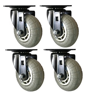 Shepherd 5'' Designer 1,056-lb. Total Capacity Heavy-Duty Swivel Casters with ...