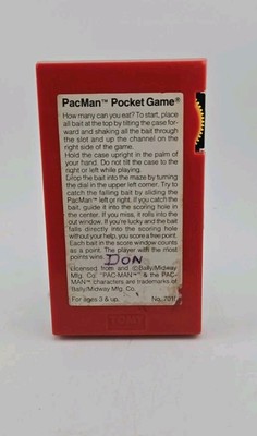 Scarce Vintage 1980's Tomy Pocket-Mate Mechanical Pac-Man Game | eBay
