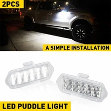 LED Side Mirror Puddle Lights For 03-06 Escalade Silverado Sierra Suburban Tahoe