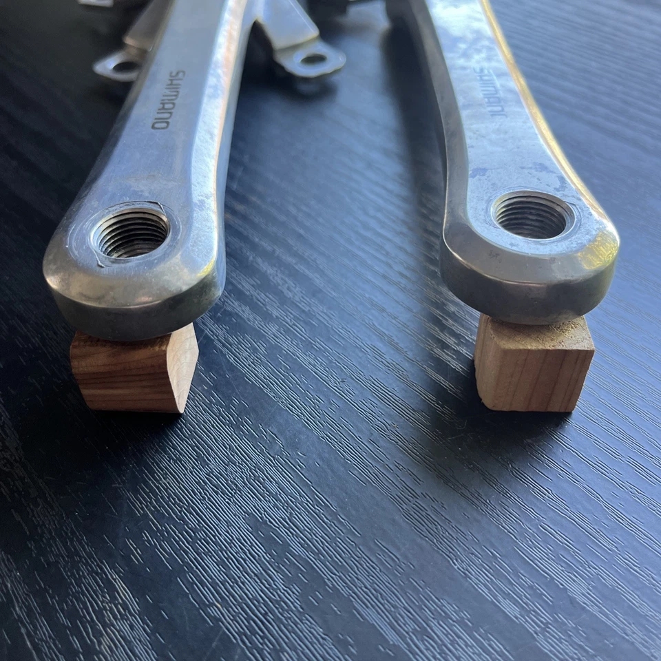 Juego de bielas triples Shimano FC-B124 175 vintage MTB años 80 Foto 3 de 4