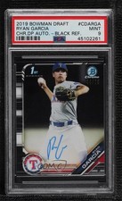 2019 Bowman Draft Chrome Pick Black Refractor 44/75 Ryan Garcia PSA 9 Auto ya6