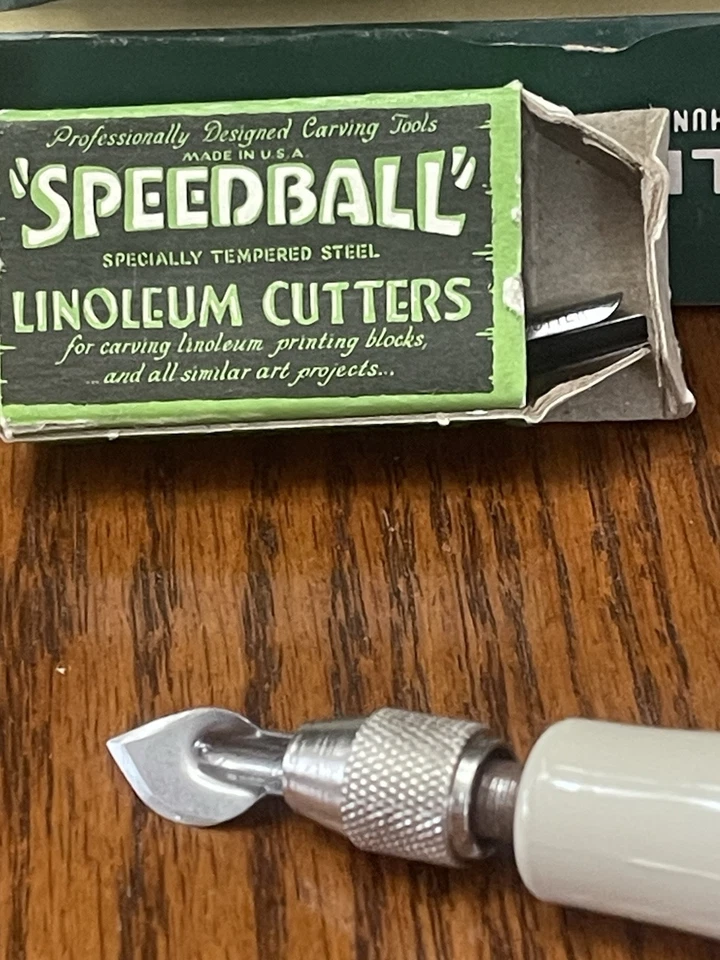Speedball Linoleum Cutter 4131 Nos With Blades Instruction Sheet And Box USA - Image 4 of 4