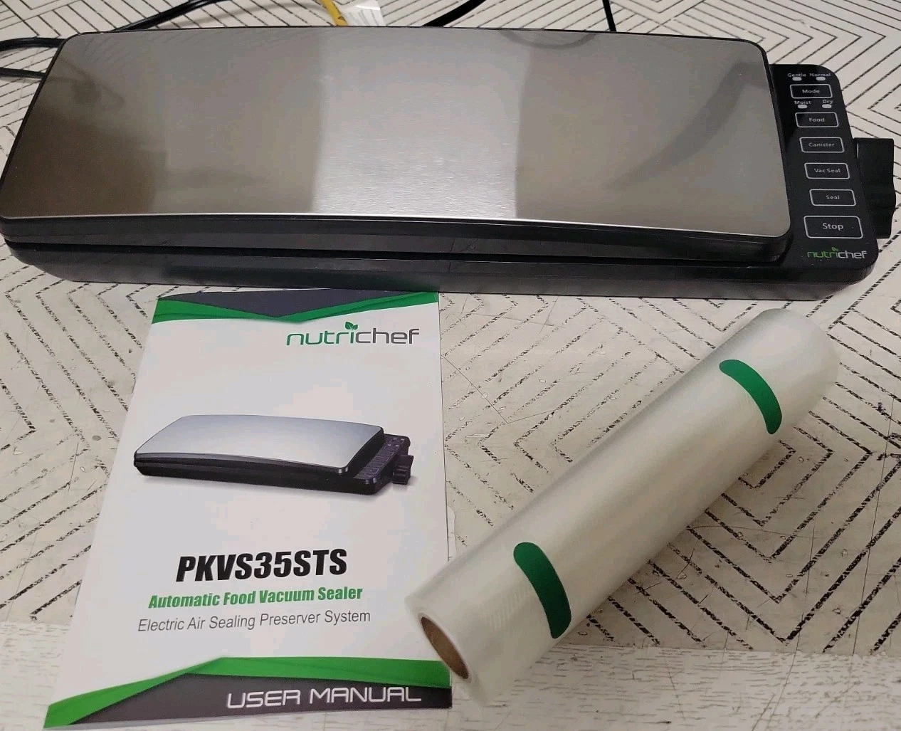 ➿️ NutriChef PKVS35STS Automatic Food Vacuum Sealer System🆕️ No Box
