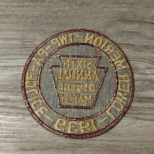 Patch Torneo Pistola Polizia PA Lower Merion 1939 6° Annuale - Foto 2 di 2