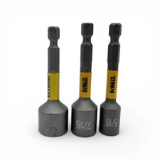 DEWALT MAXFIT ULTRA Magnetic Nut Driver Set Of 3 - 1/2, 7/16, 5/16in Open Box T1
