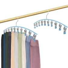 Legging Organizer Closet Organizers and Storage, Pants Hangers 2 Pack Blue