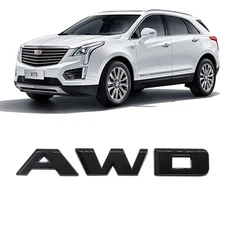 Rear Trunk Decklid AWD Letter Badge Emblem Nameplate Glossy For XT4 XT5 XT6