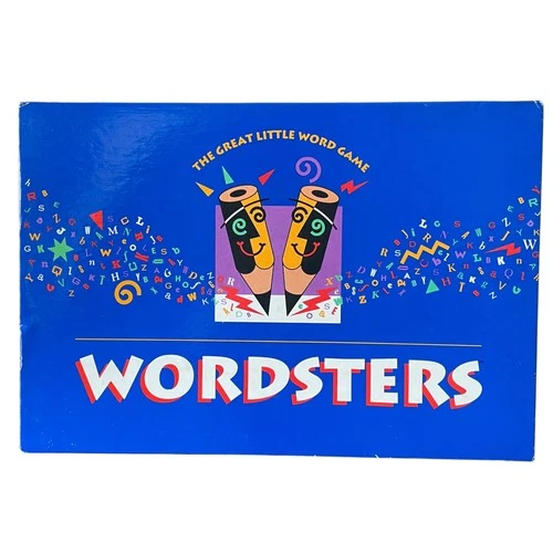 Wordsters Vintage 1991 Milton Bradley Word Game Complete  & Excellent Condition