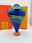 Vintage Rare Italy Murano "Salviati" Glass Tall 15.5" Vase w/Orgl Box Heavy