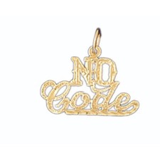 No Code Charm Pendant 14k Gold