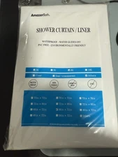 AmazerBath Shower Curtain Liner White 36 X 72 Inches No PVC
