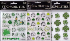 The Paper Studio Stickabilities ST. PATRICK'S DAY Themed Stickers~U Choose! 