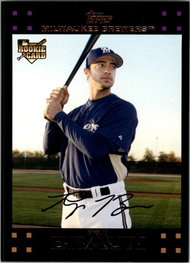A0058- 2007 Topps Factory Set Rookie Bonus #14 Ryan Braun - NM-MT Rookie Card