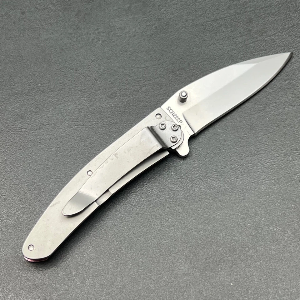 Cuchillo de Bolsillo Plegable Schrade Protector SCH222P Rosa Linerlock Nuevo Foto 4 de 4