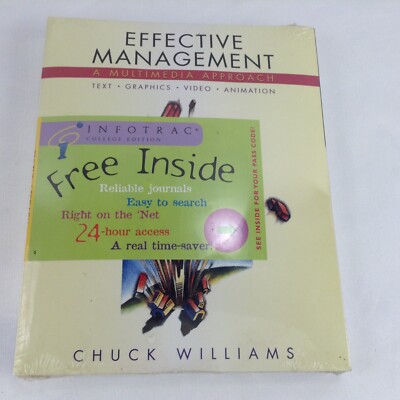 Effective Management : A Multimedia Approach by Williams 2001 VINTAGE SEALED