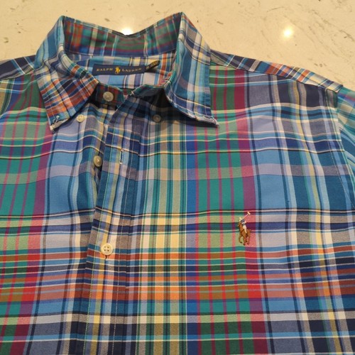 Polo Ralph Lauren Mens Dress Shirt Classic Long Sleeve Size XL Multicolor NEW - Picture 2 of 14