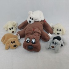 Pound Puppies Tonka Rumple Skins 8" Galoob Mini Puppies 3" Lot Of 6