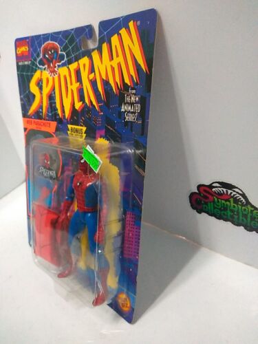 Figura de 5" ToyBiz Marvel Spider-Man Serie Animada Web Parachute Spider-Man 1994 - Imagen 3 de 5