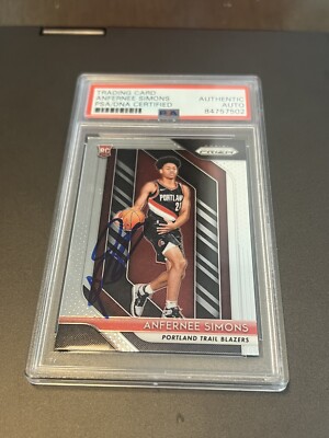 NBA カード Anfernee Simons RC 直筆サイン NBA カード Anfernee Simons RC 直筆サイン（Anfernee Simons RC