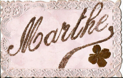 Belle CPA prénom Marthe.Postée en 1909. - Photo 1/1
