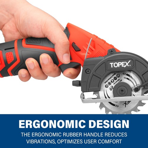 TOPEX 12V Cordless Circular Saw 85 mm Compact Lightweight w/ Battery & Charger - Picture 4 of 13
