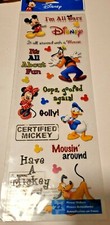 Disney Themed Scrapbook planner Stickers Sheet Mickey Goofy Minnie Donald NEW