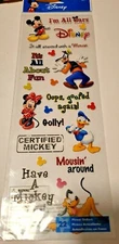 Disney Themed Scrapbook planner Stickers Sheet Mickey Goofy Minnie Donald NEW  