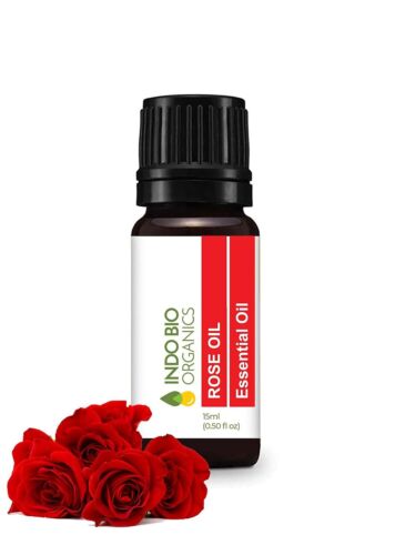 Indo Bio Organics Rose Essential Oil 15ml Pack