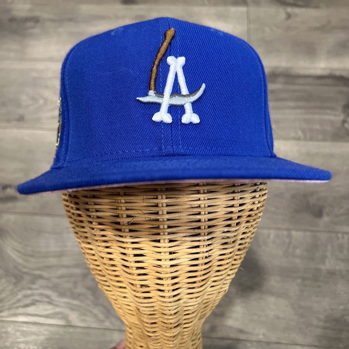 昌*ロ様 Logo Athletic/LA Dodgers Cap/Dead S Los Angeles Dodgers Logo Athletic Silver Brim Vintage