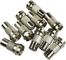 ASKA RCA Female Jack to F-Type Male Plug Coax Adapter Radio Connector