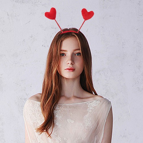 4 Pcs Heart Headband Child Girls' Headbands Kids Hairbands Spring Hoop - Picture 7 of 12