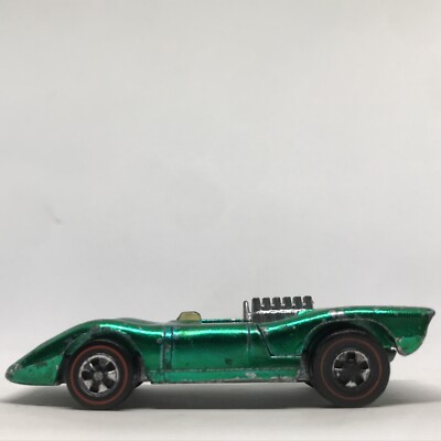 Hot Wheels Redline Ferrari 312P #60 1970 Green Black Int. Made In