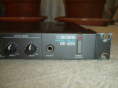 Boss DE-200, Digital Delay, Modulation, Vintage Rack, As Is | eBay