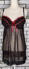 ☆ Gilligan O'malley Women's Chiffon Heart Print Chemise Nighty Sheer Size XL?
