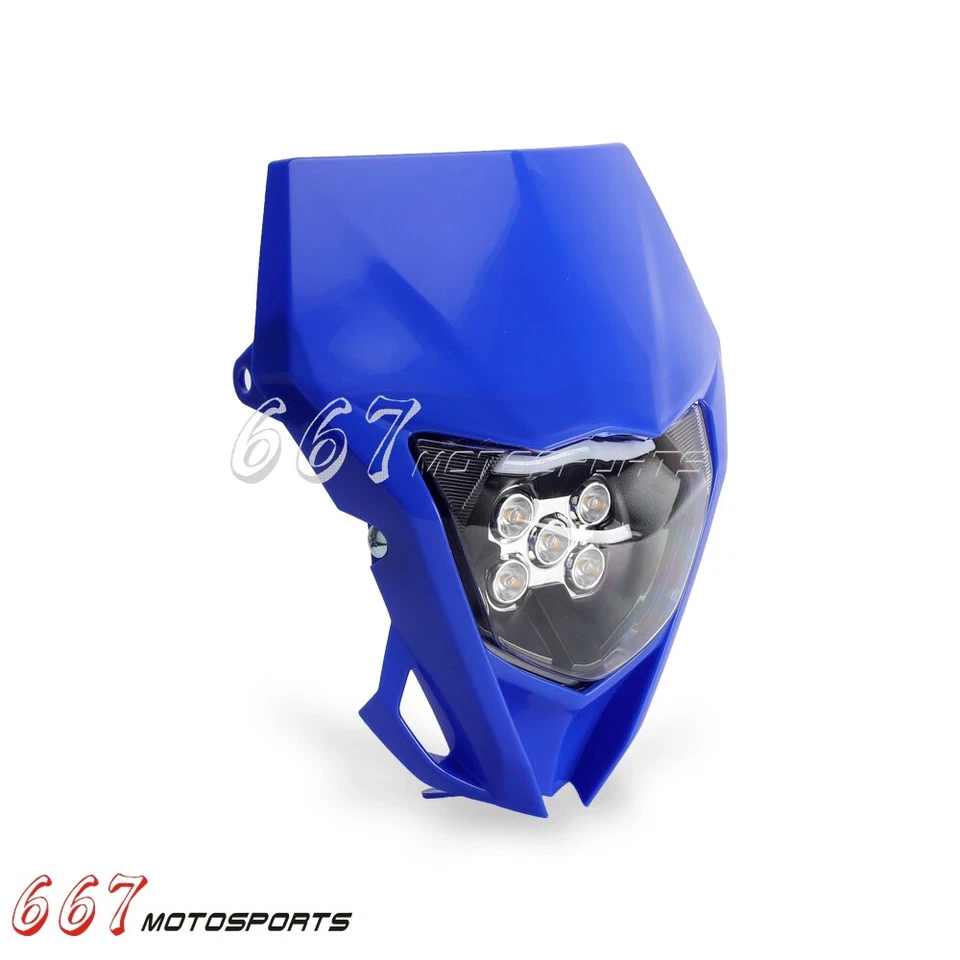 Motocross LED Headlight For Yamaha WR YZ TTR110 125 200 225 230 250 400 426 450 — 第 3/4 张图片