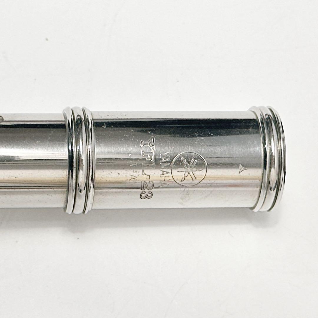 YAMAHA YFL-23 Flute Silver E mechanism Used with Hard Case