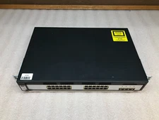 Cisco Catalyst WS-C3750G-24TS-S Ethernet 10/100/1000 ports 4x SFP Switch, Reset