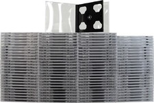  100 CD2R10DG Double CD Jewel Boxes Cases SLIMLINE Dark Gray / Black Tray 2CD