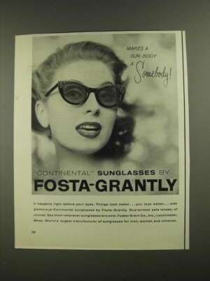 1956 Fosta-Grantly Continental Sunglasses Ad