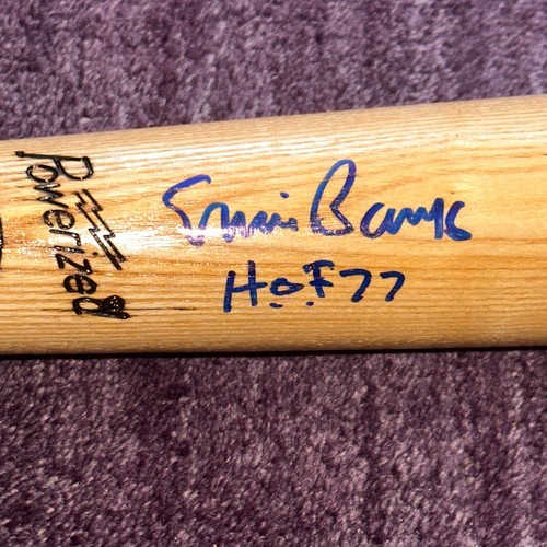 ERNIE BANKS (Cubs) Signed Engraved LOUISVILLE SLUGGER BAT Beckett w/ HOF Inscr - Picture 4 of 7